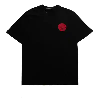  Chrome Hearts Three-Dimensional LOGO Embroidered T-Shirts Black 01