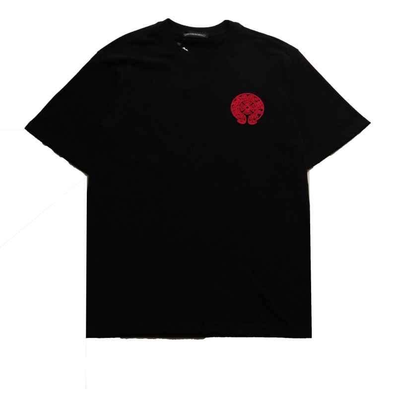  Chrome Hearts Three-Dimensional LOGO Embroidered T-Shirts Black