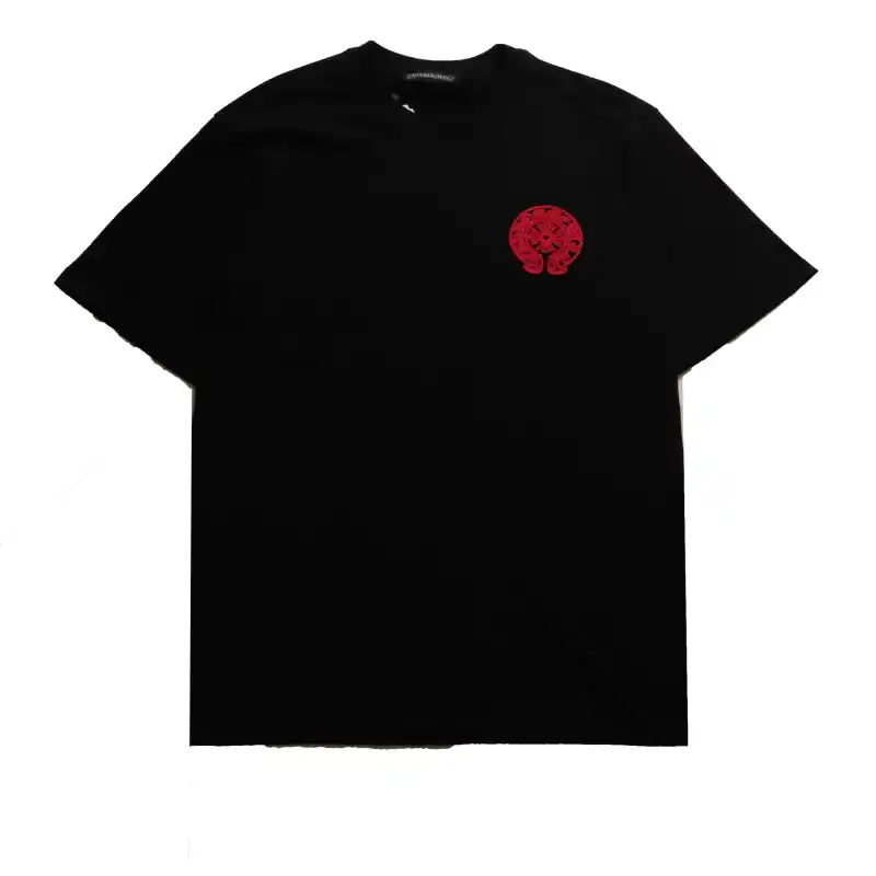 Chrome Hearts Three-Dimensional LOGO Embroidered T-Shirts Black