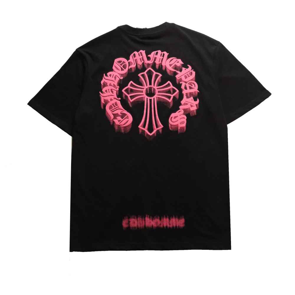  Chrome Hearts Three-Dimensional LOGO Embroidered T-Shirts Black