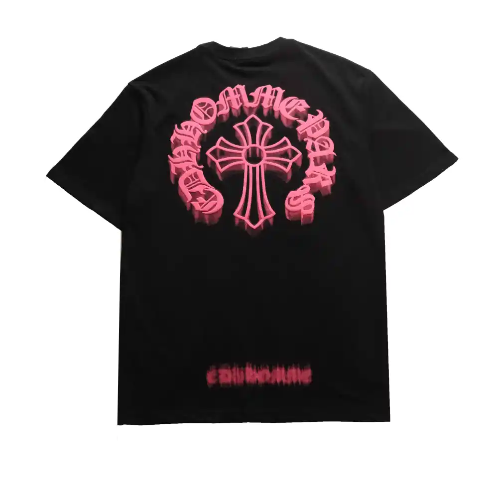  Chrome Hearts Three-Dimensional LOGO Embroidered T-Shirts Black