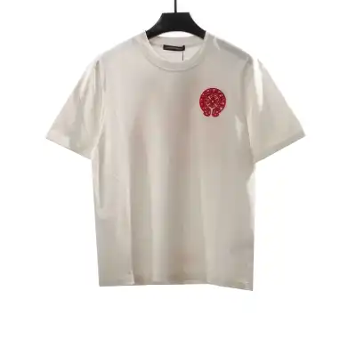  Chrome Hearts Three-Dimensional LOGO Embroidered T-Shirts White 01