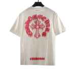  Chrome Hearts Three-Dimensional LOGO Embroidered T-Shirts White