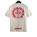  Chrome Hearts Three-Dimensional LOGO Embroidered T-Shirts White
