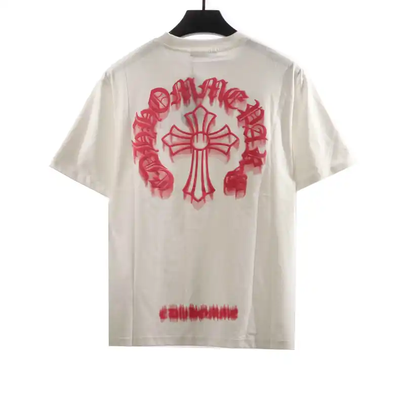  Chrome Hearts Three-Dimensional LOGO Embroidered T-Shirts White