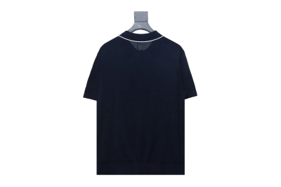 Dior 24ss Embroidered small logo knitted Polo T-Shirts 02
