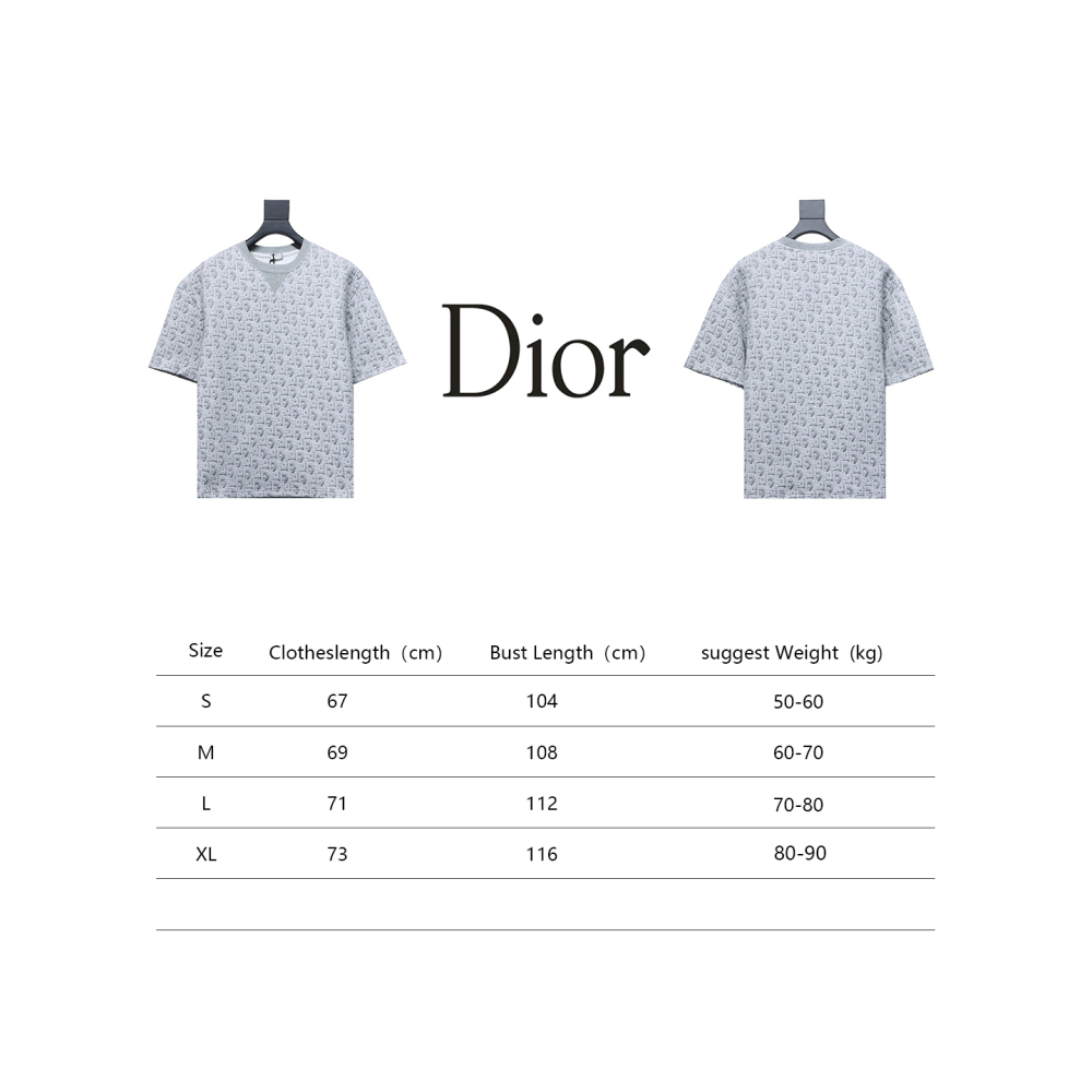 Dior 24ss full print monogram jacquard T-Shirts 1