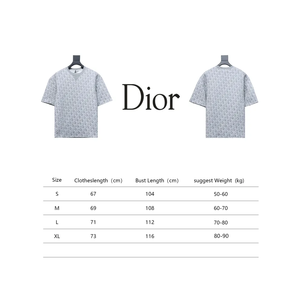 Dior 24ss full print monogram jacquard T-Shirts 1