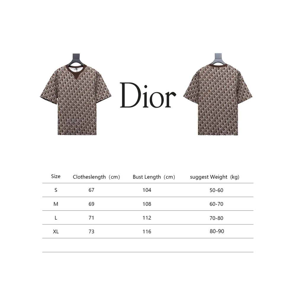 Dior 24ss full print monogram jacquard T-Shirts 2