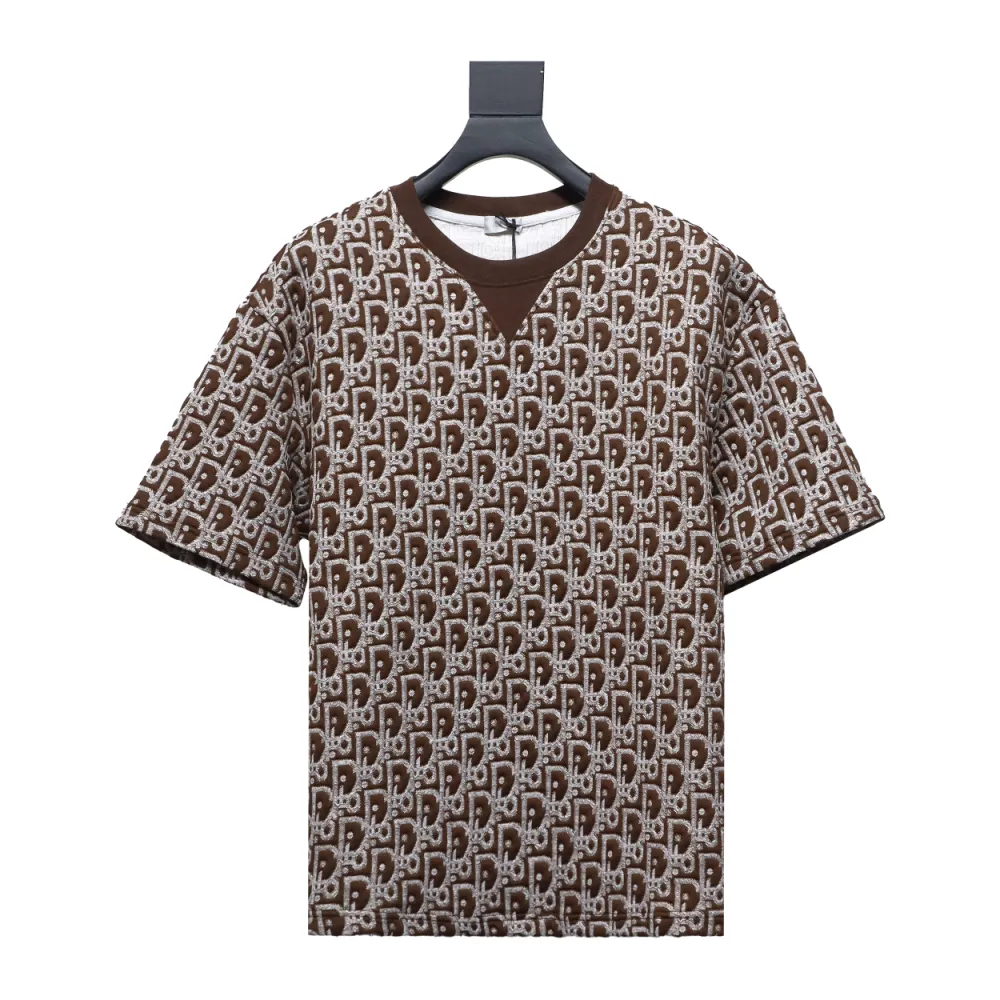 Dior 24ss full print monogram jacquard T-Shirts 2