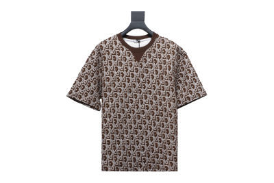 Dior 24ss full print monogram jacquard T-Shirts 2 01