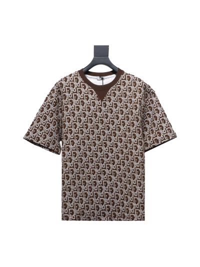 Dior 24ss full print monogram jacquard T-Shirts 2 01