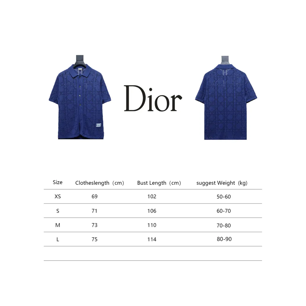 Dior 24ss hollow knit T-Shirts cardigan 1