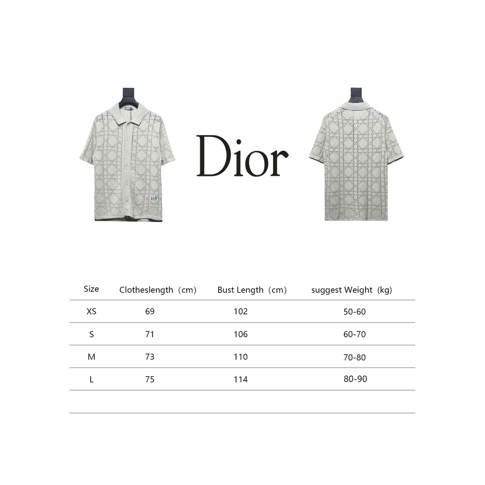 Dior 24ss hollow knit T-Shirts cardigan 2