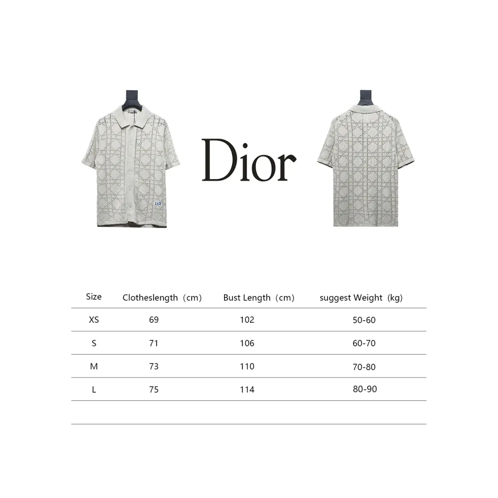 Dior 24ss hollow knit T-Shirts cardigan 2