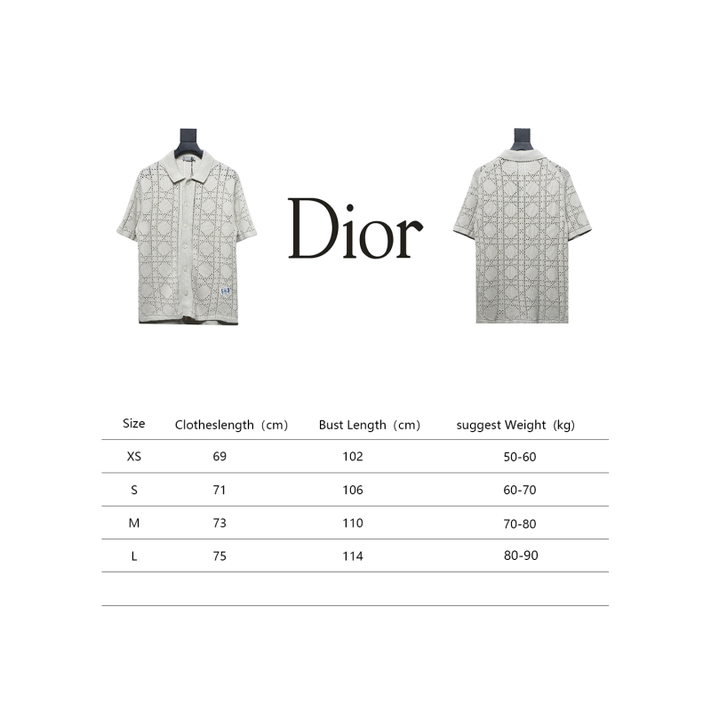 Dior 24ss hollow knit T-Shirts cardigan 2