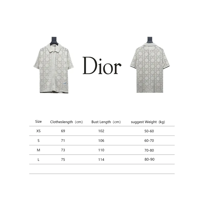 Dior 24ss hollow knit T-Shirts cardigan 2