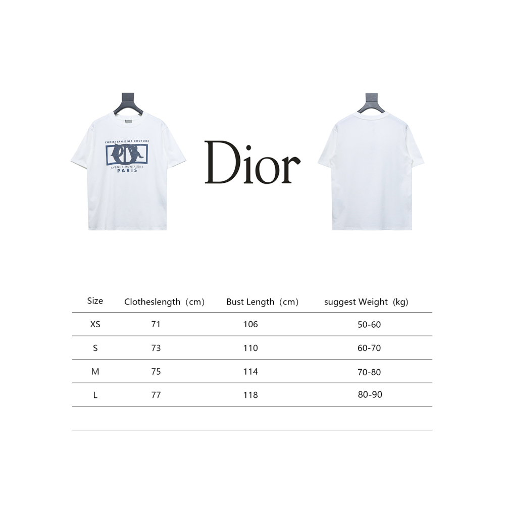 Dior 24ss patch embroidered letter T-Shirts