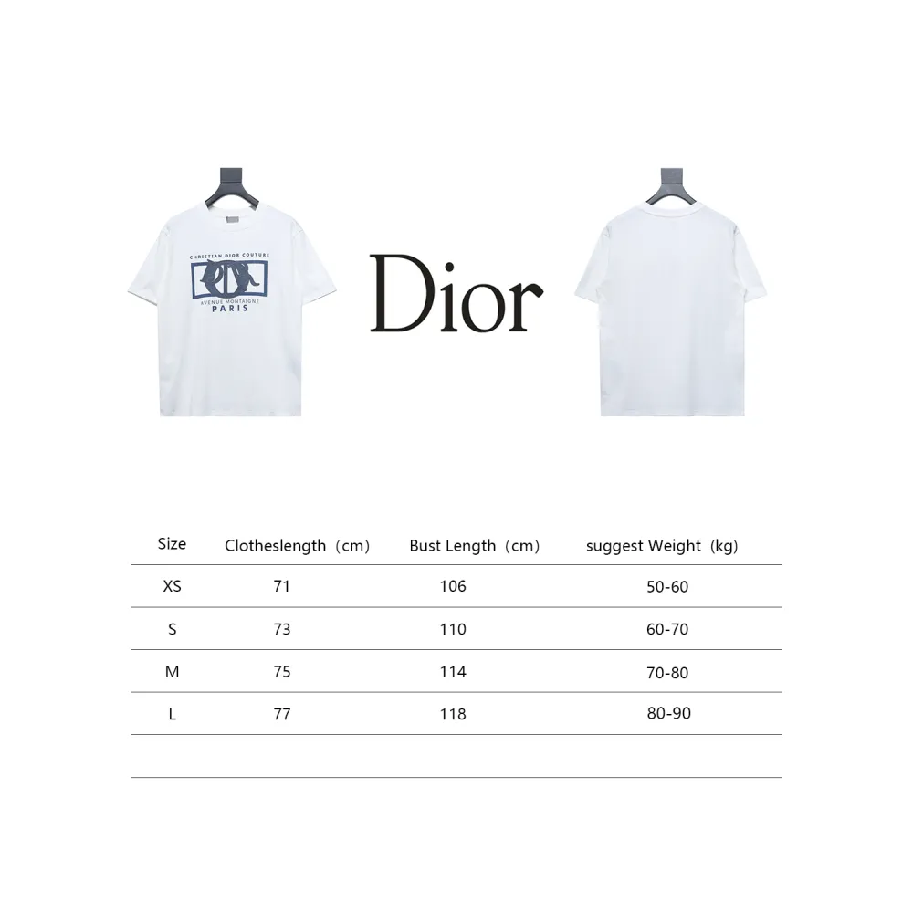 Dior 24ss patch embroidered letter T-Shirts