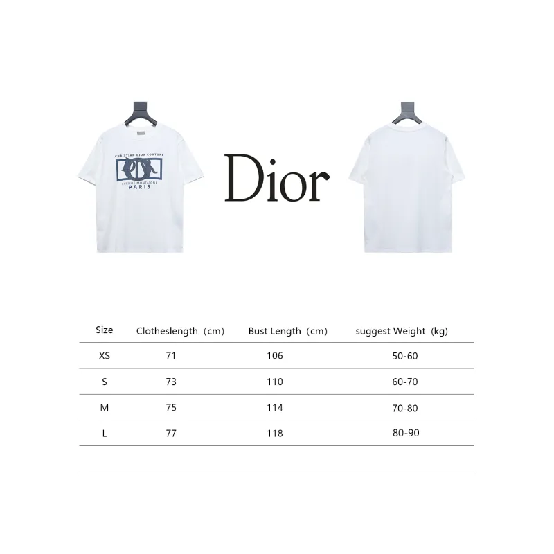 Dior 24ss patch embroidered letter T-Shirts