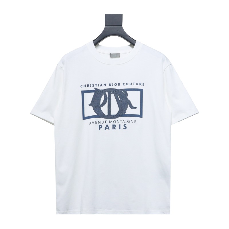 Dior 24ss patch embroidered letter T-Shirts