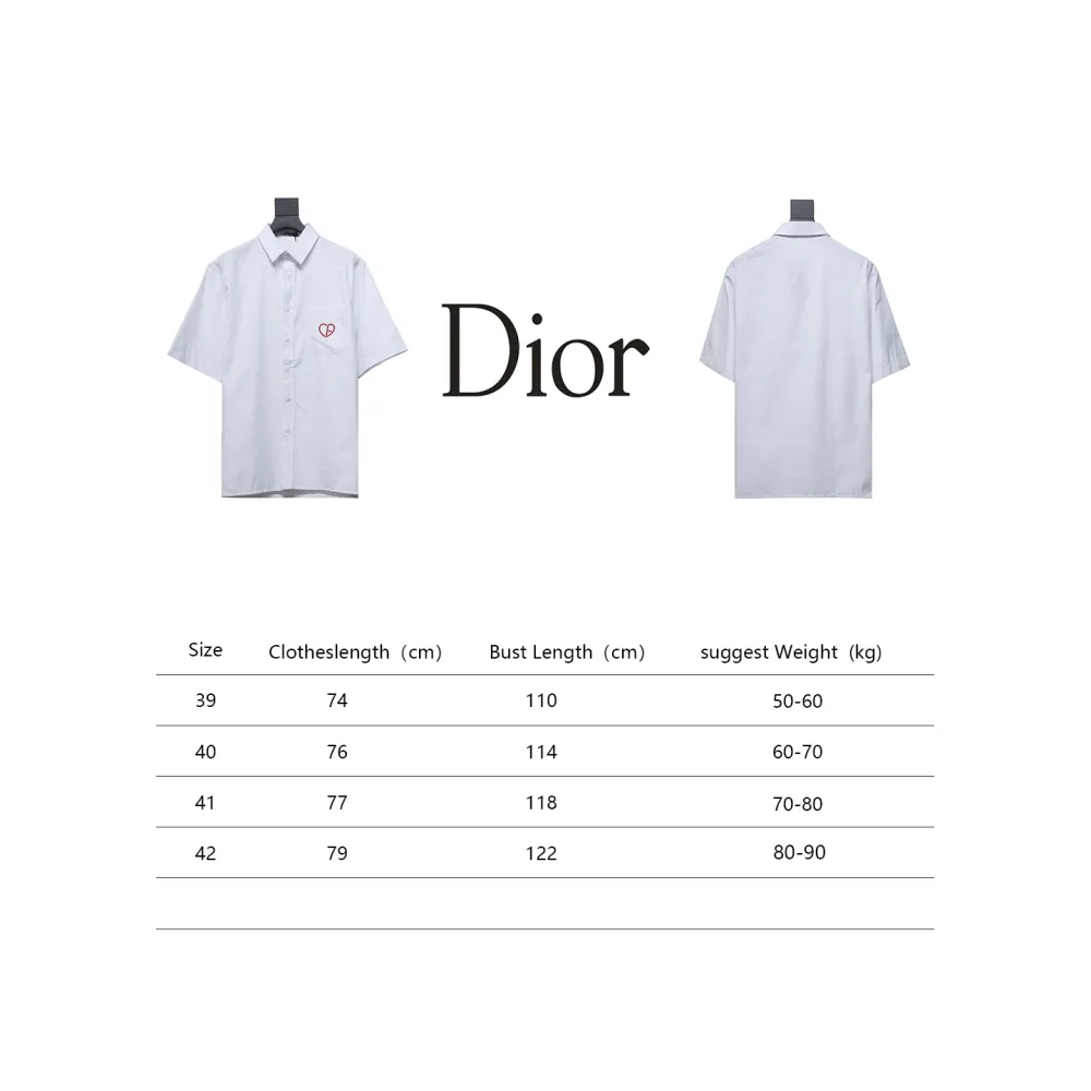 Dior 24ss pocket embroidered heart T-Shirts