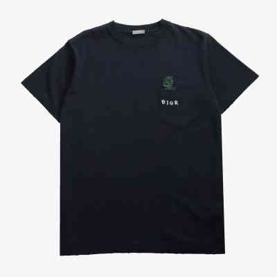  Dior art embroidered letter T-Shirts 01