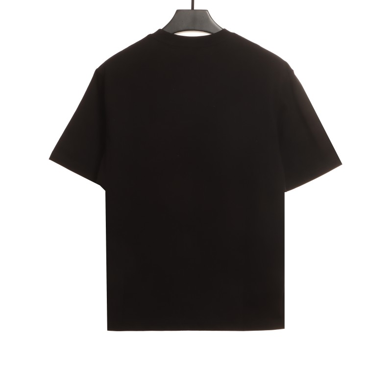 Dior CD embroidered collar letter T-Shirts white