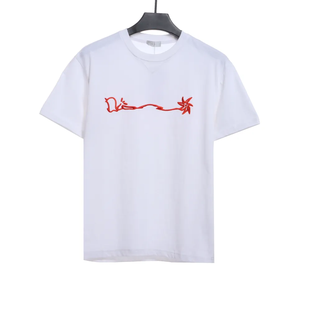 Dior dark pattern jacquard towel material T-Shirts