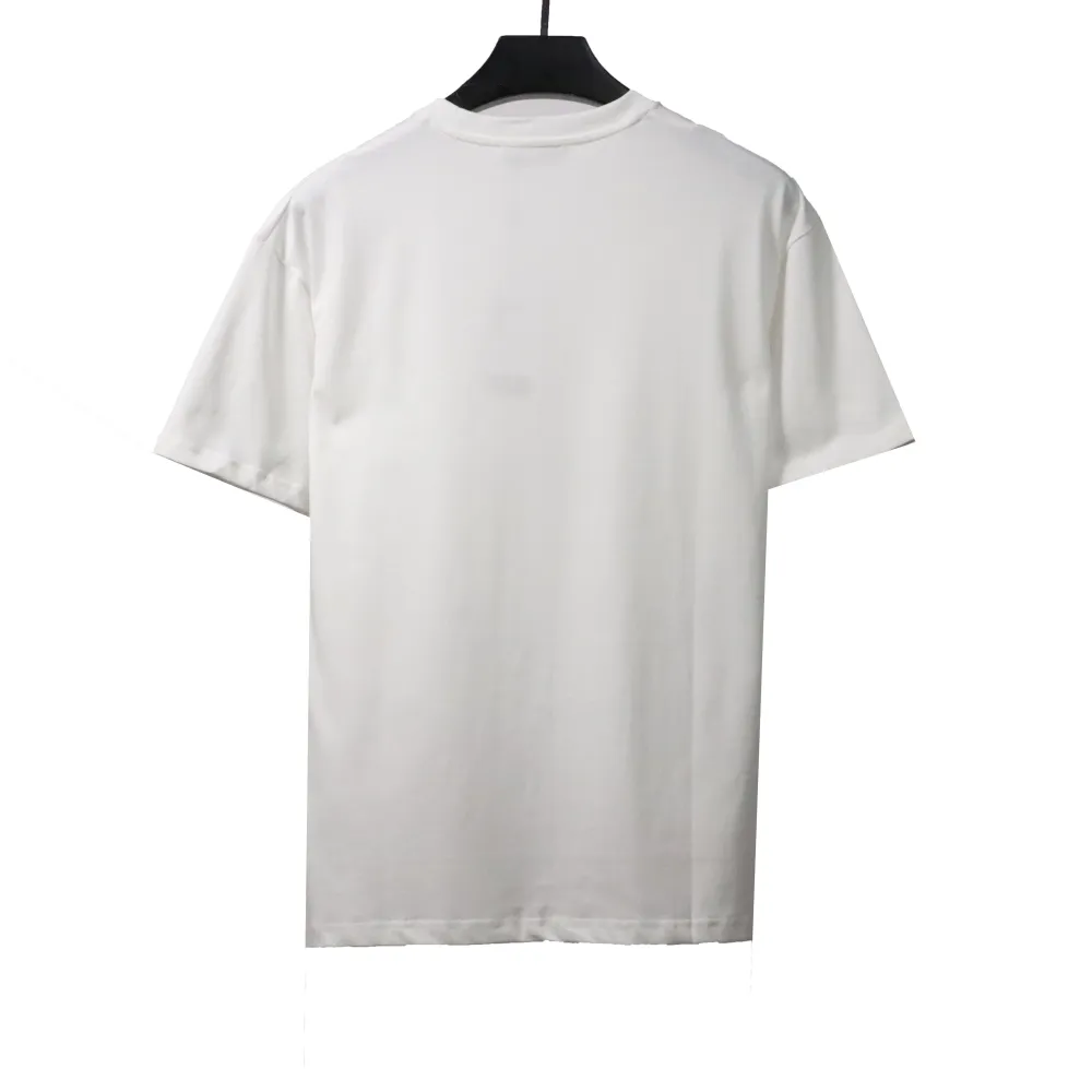 Dior floral white ink direct print T-Shirts white