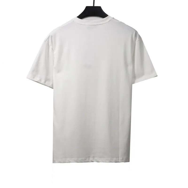 Dior floral white ink direct print T-Shirts white