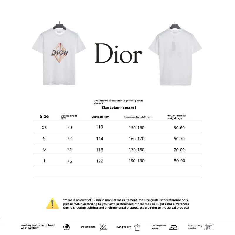 Dior gold embroidered CD T-Shirts white