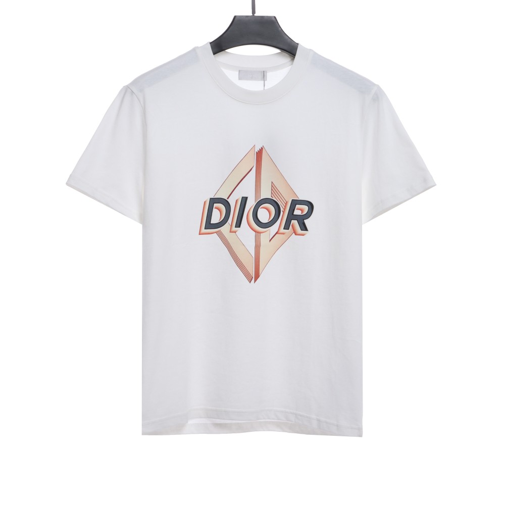 Dior gold embroidered CD T-Shirts white