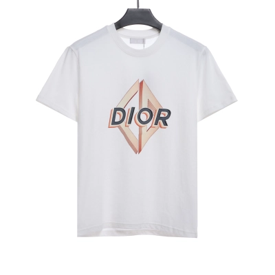 Dior gold embroidered CD T-Shirts white 01