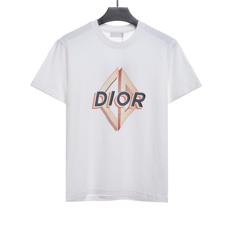 Dior gold embroidered CD T-Shirts white