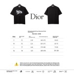 Dior hand-painted three-dimensional letter T-Shirts black