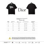 Dior hand-painted three-dimensional letter T-Shirts black
