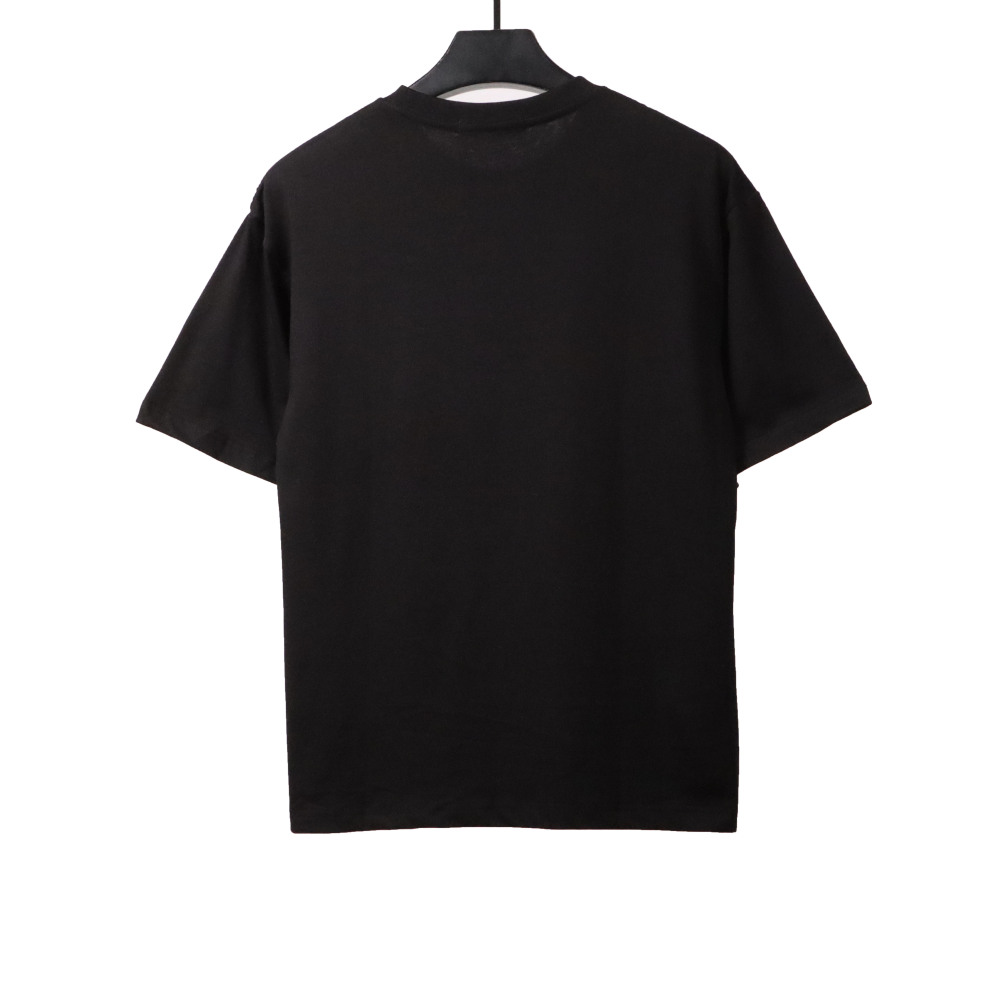 Dior hand-painted three-dimensional letter T-Shirts black