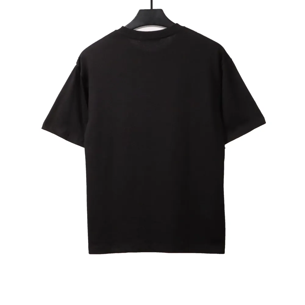 Dior hand-painted three-dimensional letter T-Shirts black