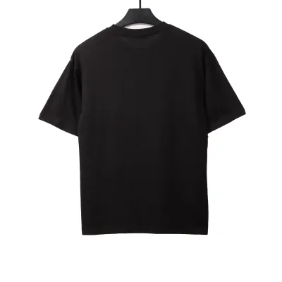 Dior hand-painted three-dimensional letter T-Shirts black 02