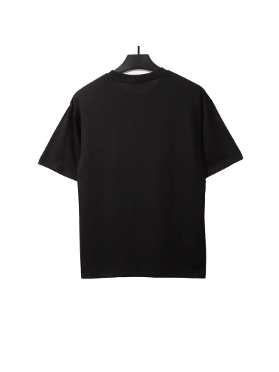 Dior hand-painted three-dimensional letter T-Shirts black 02