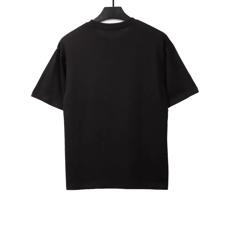 Dior hand-painted three-dimensional letter T-Shirts black