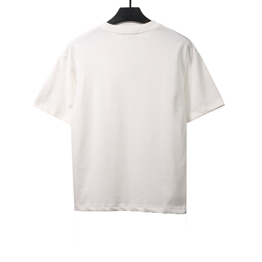 Dior hand-painted three-dimensional letter T-Shirts white