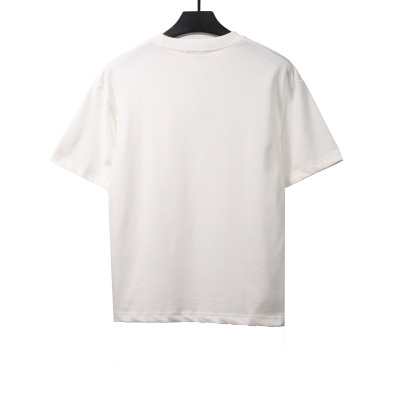  Dior hand-painted three-dimensional letter T-Shirts white 02