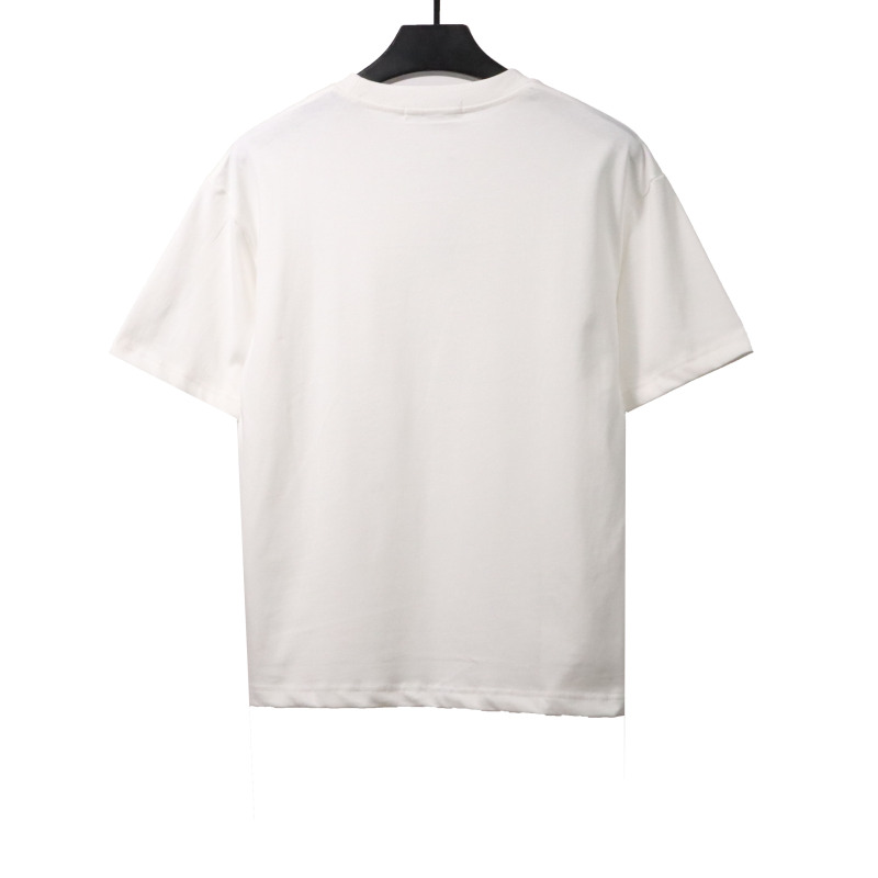 Dior hand-painted three-dimensional letter T-Shirts white