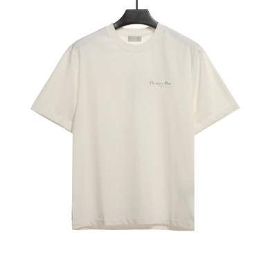 Dior Huang Zitao's same style destroyed signature logo T-Shirts 2 01