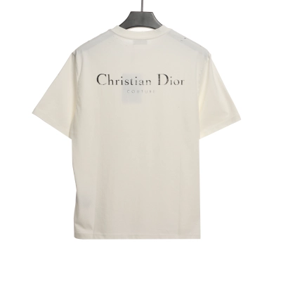 Dior Huang Zitao's same style destroyed signature logo T-Shirts 2 02