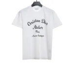 Dior large letter printed logo hand-painted T-Shirts 1