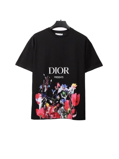Dior letter ghosting T-Shirts White 01