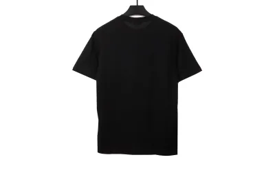 Dior letter gradient embroidery T-Shirts black 02